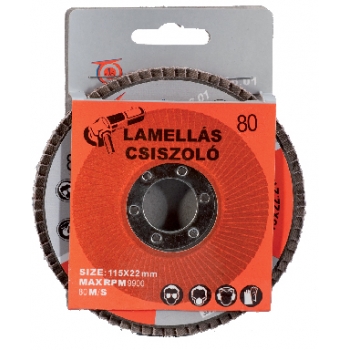 Lamellás csiszoló 115 mmx22 mm